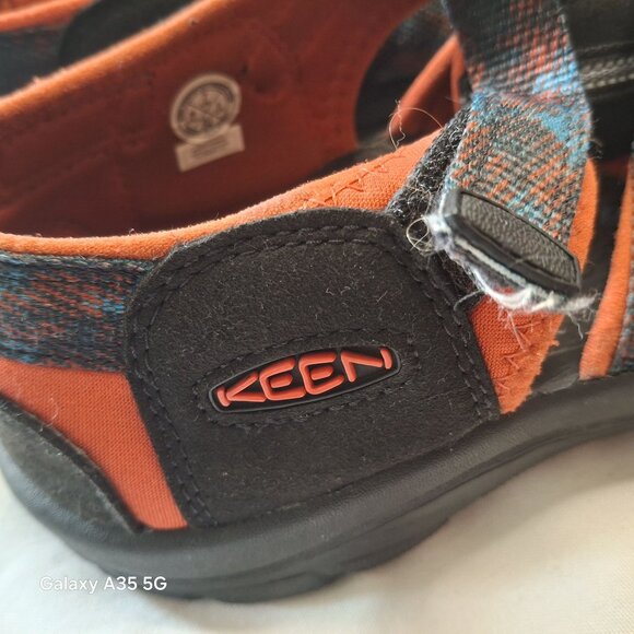 KEEN Mens Washable Closed Toe Sandals Size 7 Orange & Multicolor Pattern Adjusta - Picture 5 of 8